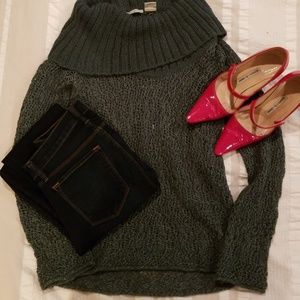 Anthropologie Guinevere Green Sweater